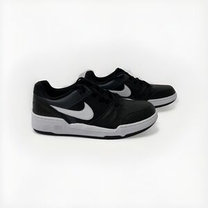 Nike Men's 11.5 Full Force Low Black Retro Leather Lifestyle Sneaker FB1362-001